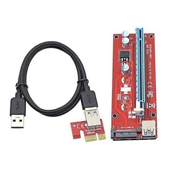 سایر تجهیزات و لوازم ماینینگ   Riser PCIE x1 to x16 USB-3 Ver 007149853